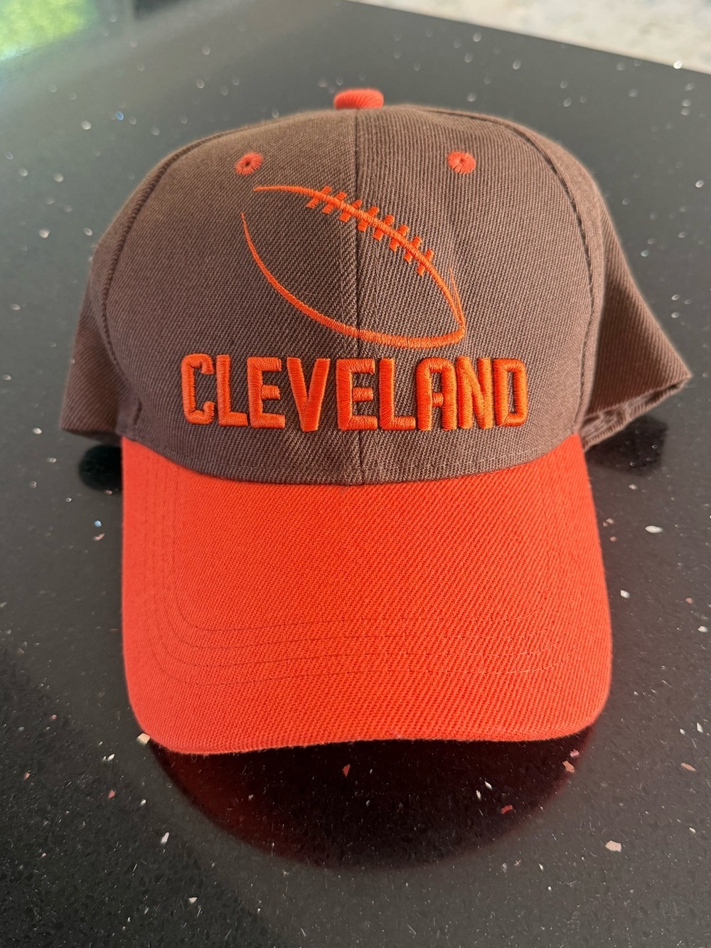 Cleveland Football Brown and Orange Hat